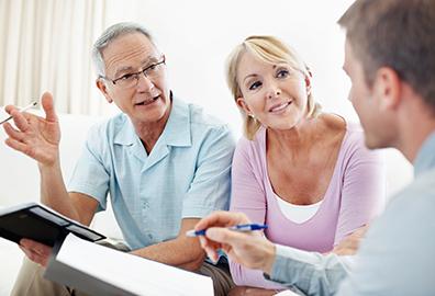 Couple with Finanical Advisor