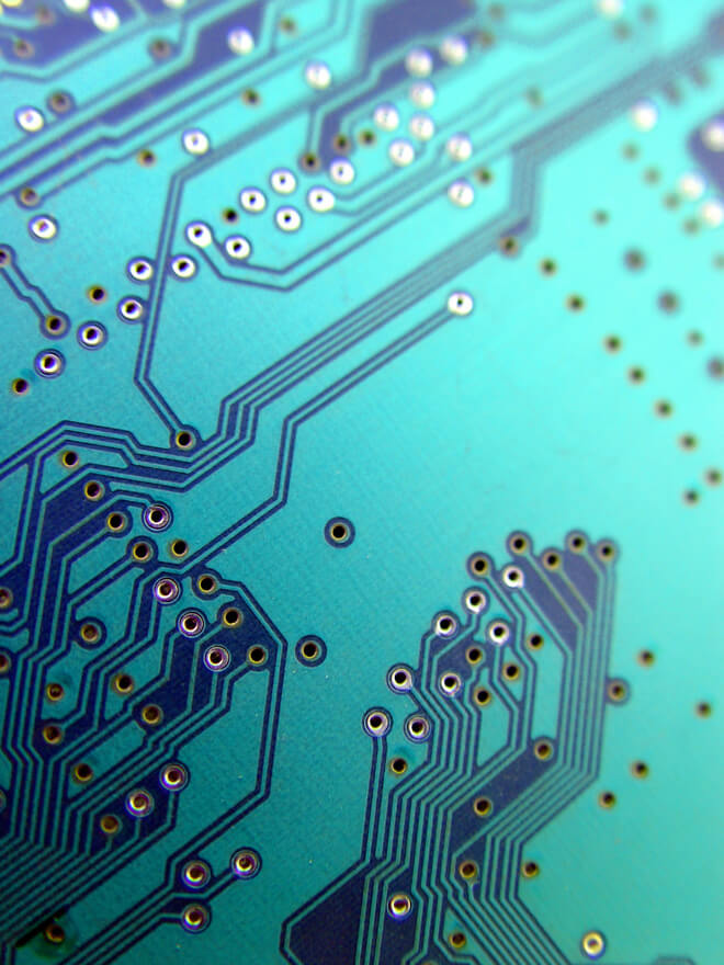 Close-up of circuits/microchip
