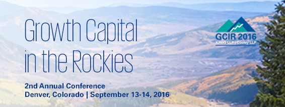 Proud sponsor of the 2016 Growth Capital In the Rockies Conference