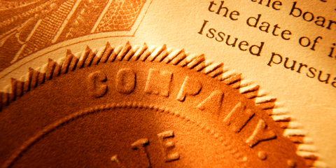 Image of an old stock certificate.