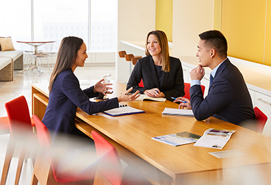 Katie Jackson Meeting with two Baird Associates