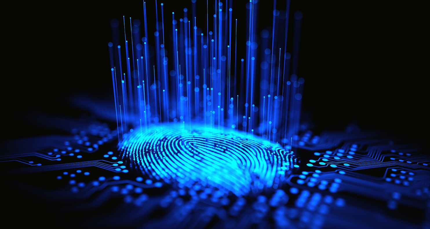 Abstract image of thumbprint