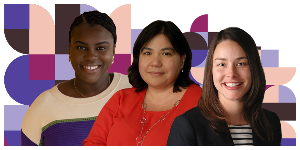 Composite photo featuring Isioma Nwabuzor, Mei Robertson, and Maria Watts